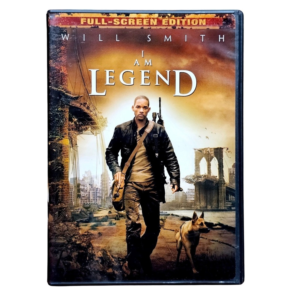 Warner Bros I Am Legend Will Smith DVD Full Screen‎ Sci-Fi Action EUC